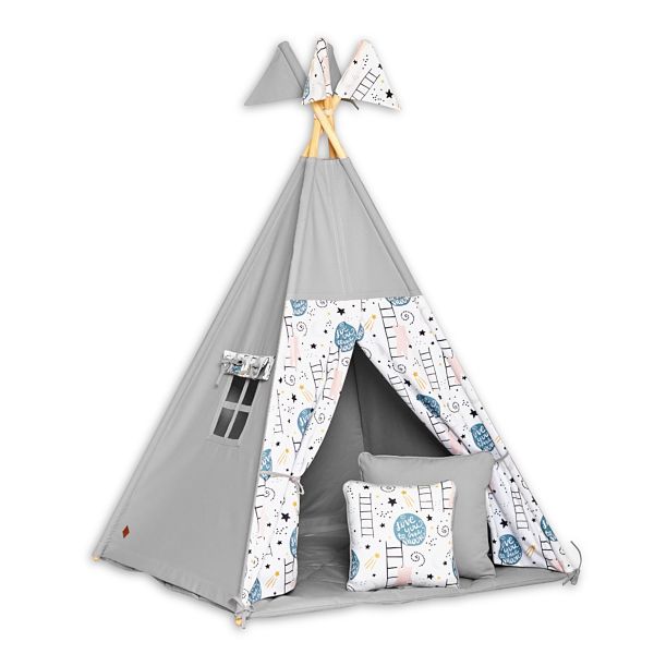 Tente de Tipi + Tapis + Coussins - Love to the Moon