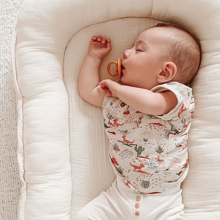 Nid bébé nouveau-né avec oreiller