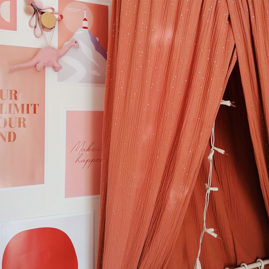 Peach shop bed canopy