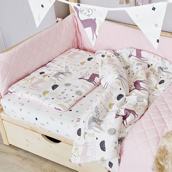 Baby girl sales deer bedding set