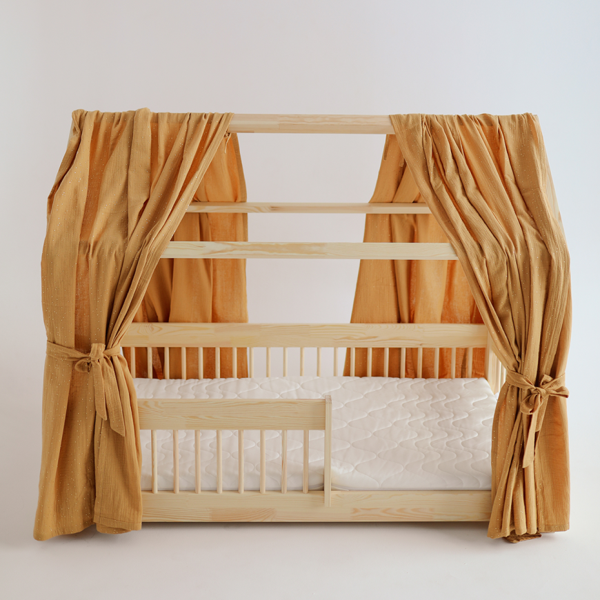 Cot bed drapes discount