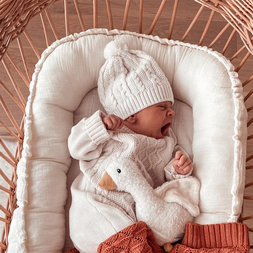Baby nest XL - Dundee and friends - grey – Mamastore