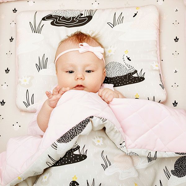 swan crib bedding set