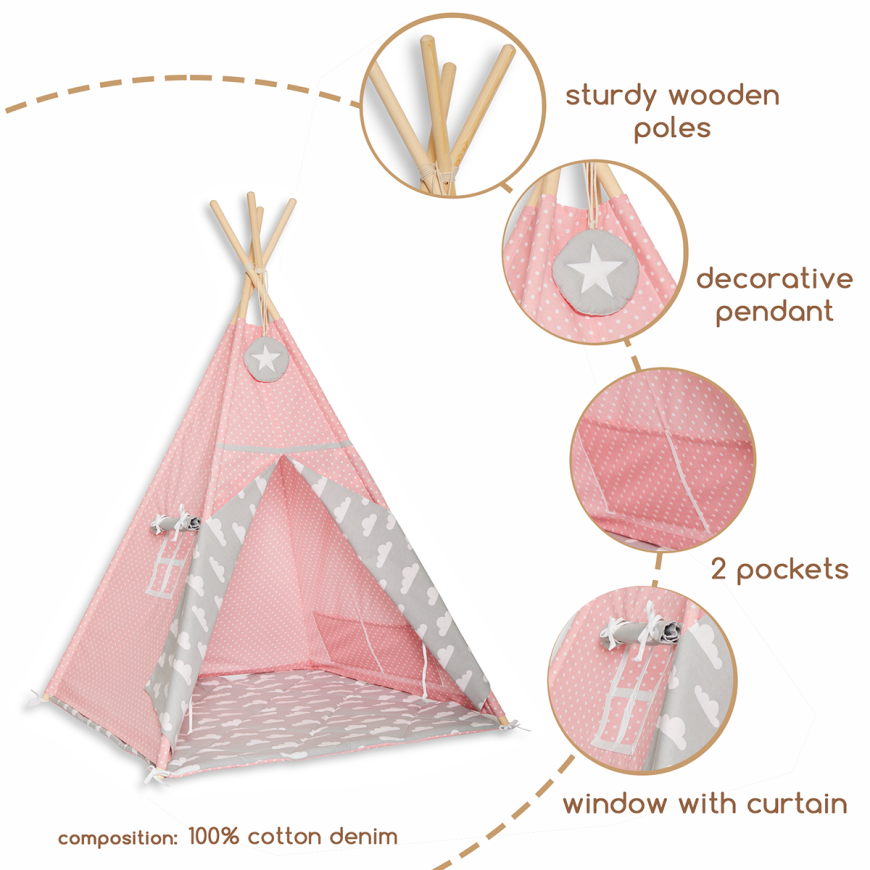 Poles for teepee clearance