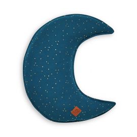 Moon Pillow - Teal Blue