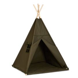 Teepee Tent + Floor Mat - Khaki