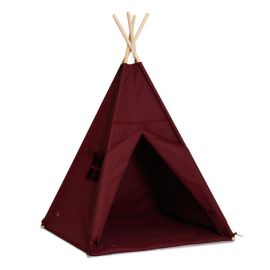 Teepee Tent + Floor Mat - Maroon