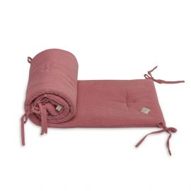Baby Bed Bumper 60x120 - Muslin - Pink
