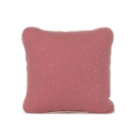 Square Muslin Pillow - Raspberry