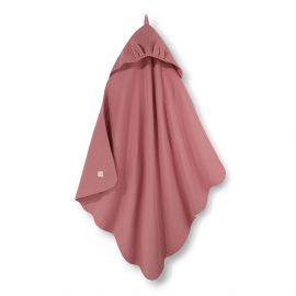 Hooded muslin swaddle - Pink