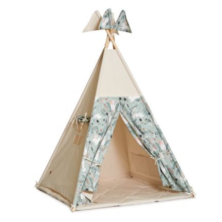 Teepee Tent + Floor Mat - Rabbit