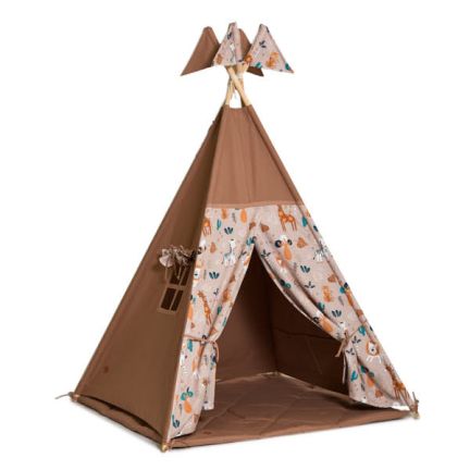 Teepee Tent + Floor Mat - Safari