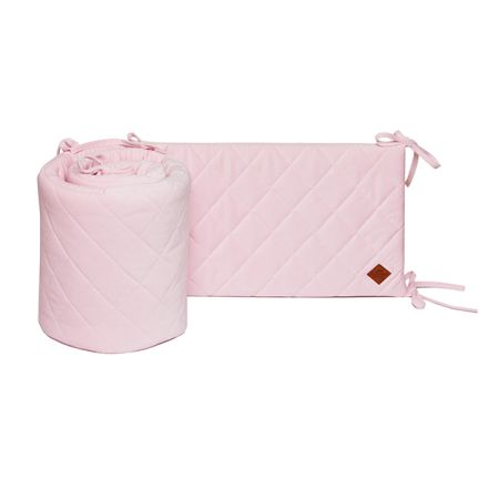 Baby Bed Bumper 70x140 - Velvet - Pink