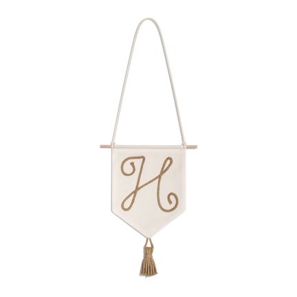 Embroidered Name Banner - H