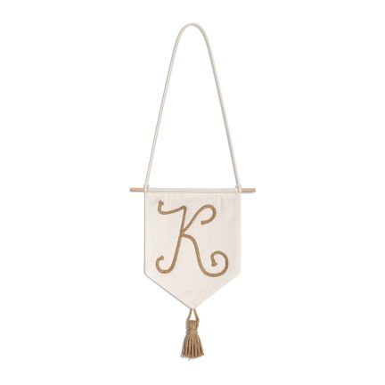 Embroidered Name Banner - K