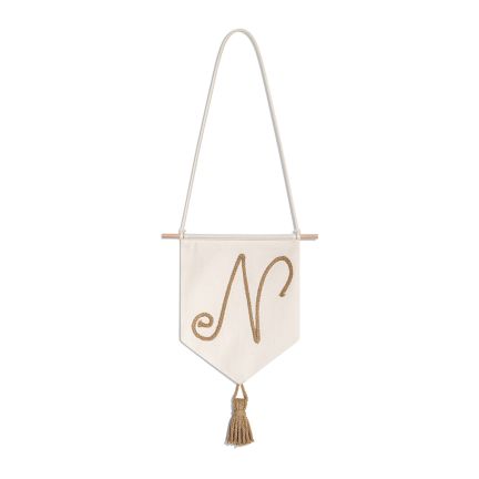 Embroidered Name Banner - N