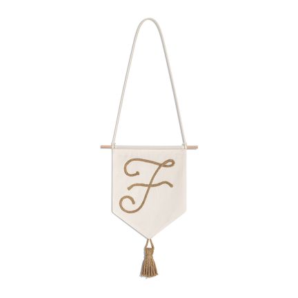 Embroidered Name Banner - F