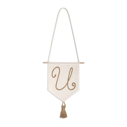 Embroidered Name Banner - U