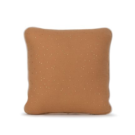 Square Muslin Pillow - Carmel