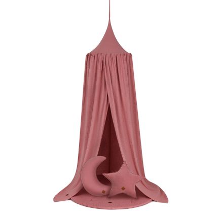 Canopy Tent + Floor Mat + Pillows - Raspberry