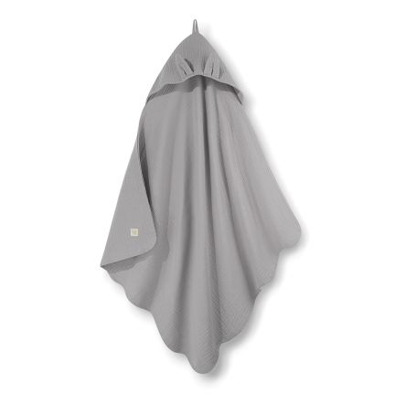 Emmaillotage en mousseline à capuche - Grey