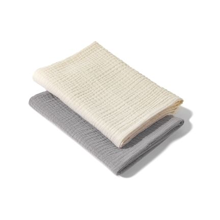 Muslin Swaddle 2 pack - Ecru/Grey