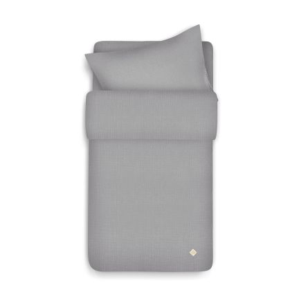 Steppdeckenset Musselin 100x135 - Grau