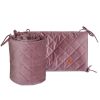 Ochraniacz do łóżeczka 60x120 - Velvet Powder Pink