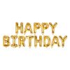 Luftballon Happy Birthday gold