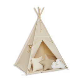 Tente Tipi + Tapis + Coussins - Natural Beige