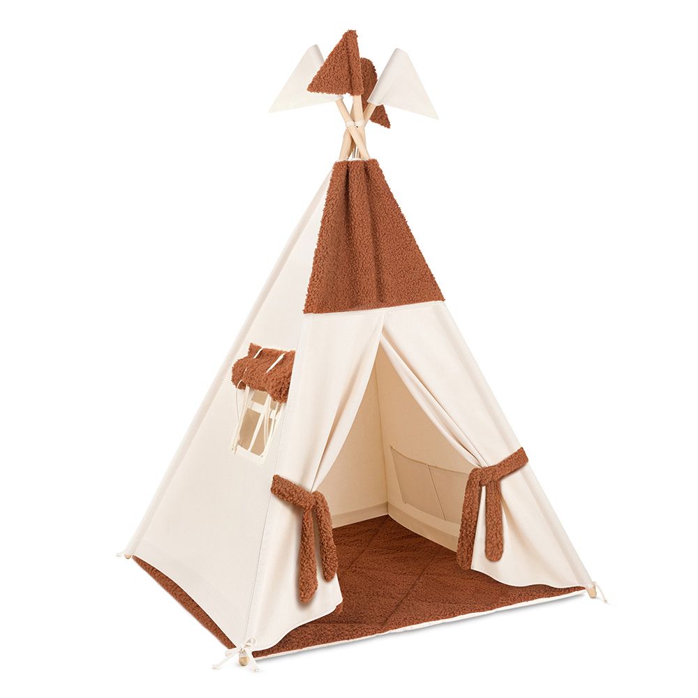 Teepee Tent + Floor Mat - Boucle Ginger