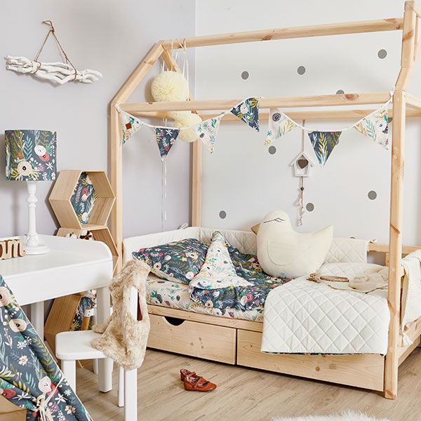 Baby Bed Pillow S Floral Blooming